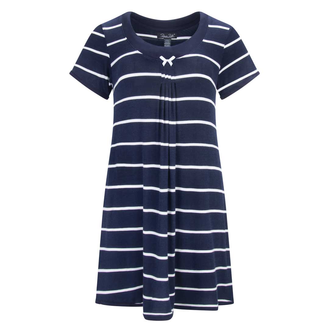 René Rofé Rayon Spandex Camicia Notte S Grigio Morbido