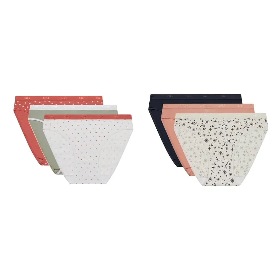 DIM Les Pockets Coton Stretch mutande x6 cotone elasticizzato