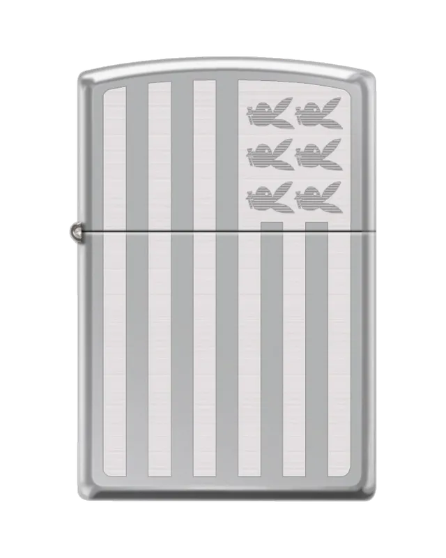 Playboy Icon Flag accendino Zippo argento antivento