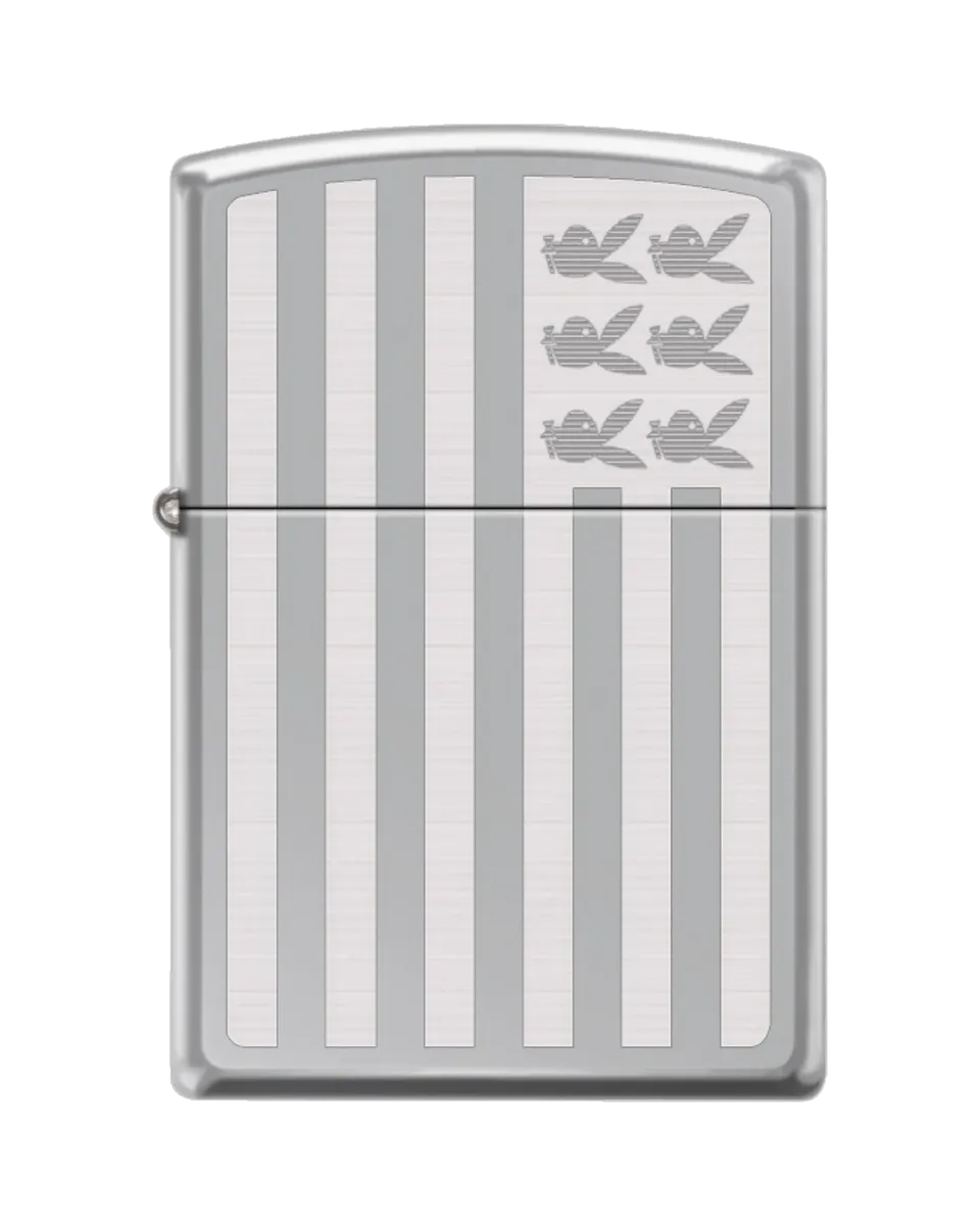 Playboy Icon Flag accendino Zippo argento antivento