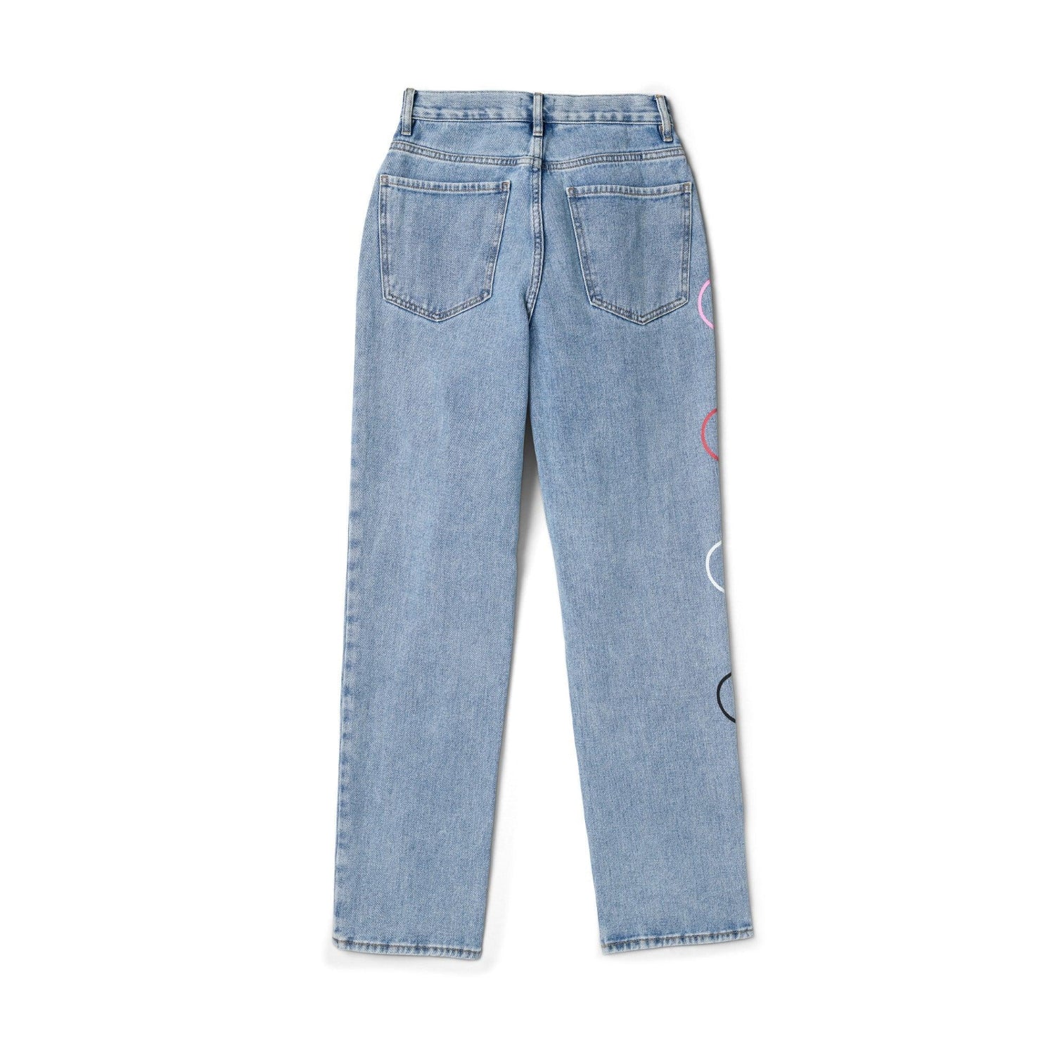 Playboy Baggy Bunny Heart Amore jeans denim vita alta