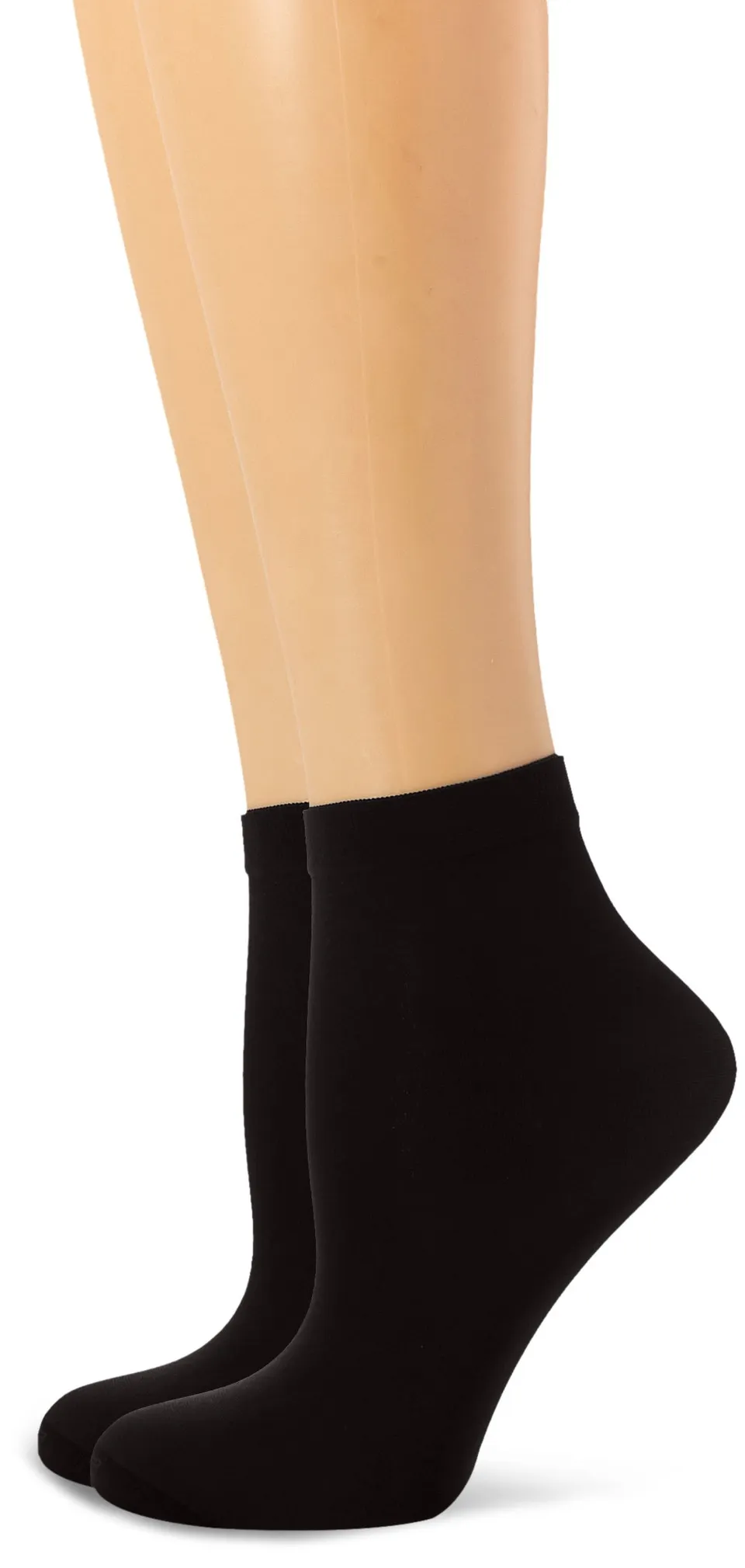 DIM Style calzini corti opachi donna 2 paia neri