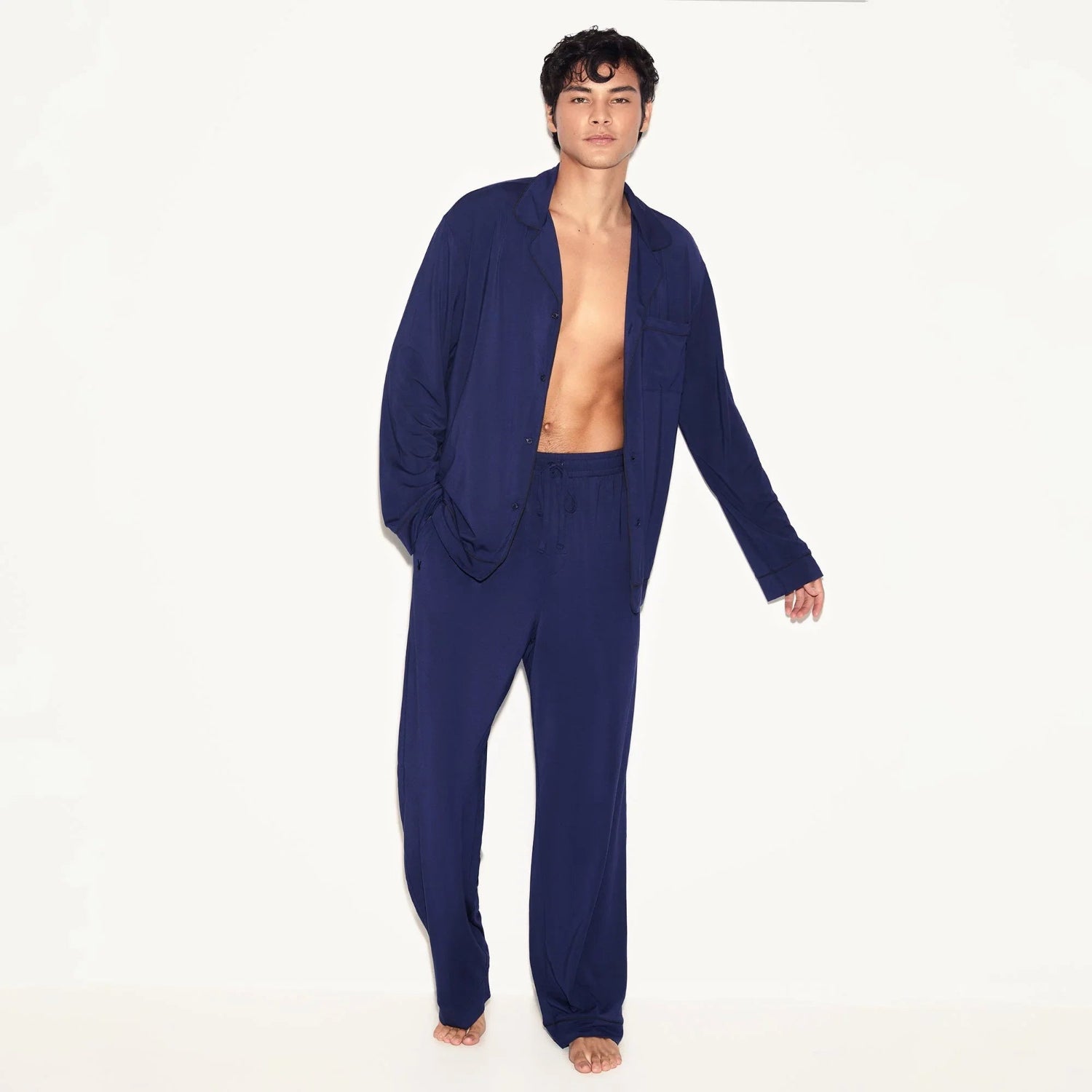 Playboy Classic Sleep Set pigiama uomo blu modal
