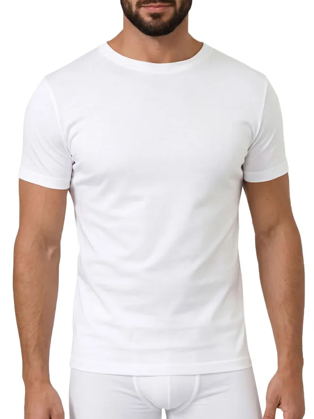 Egi 5420 maglia intima uomo bianco puro cotone
