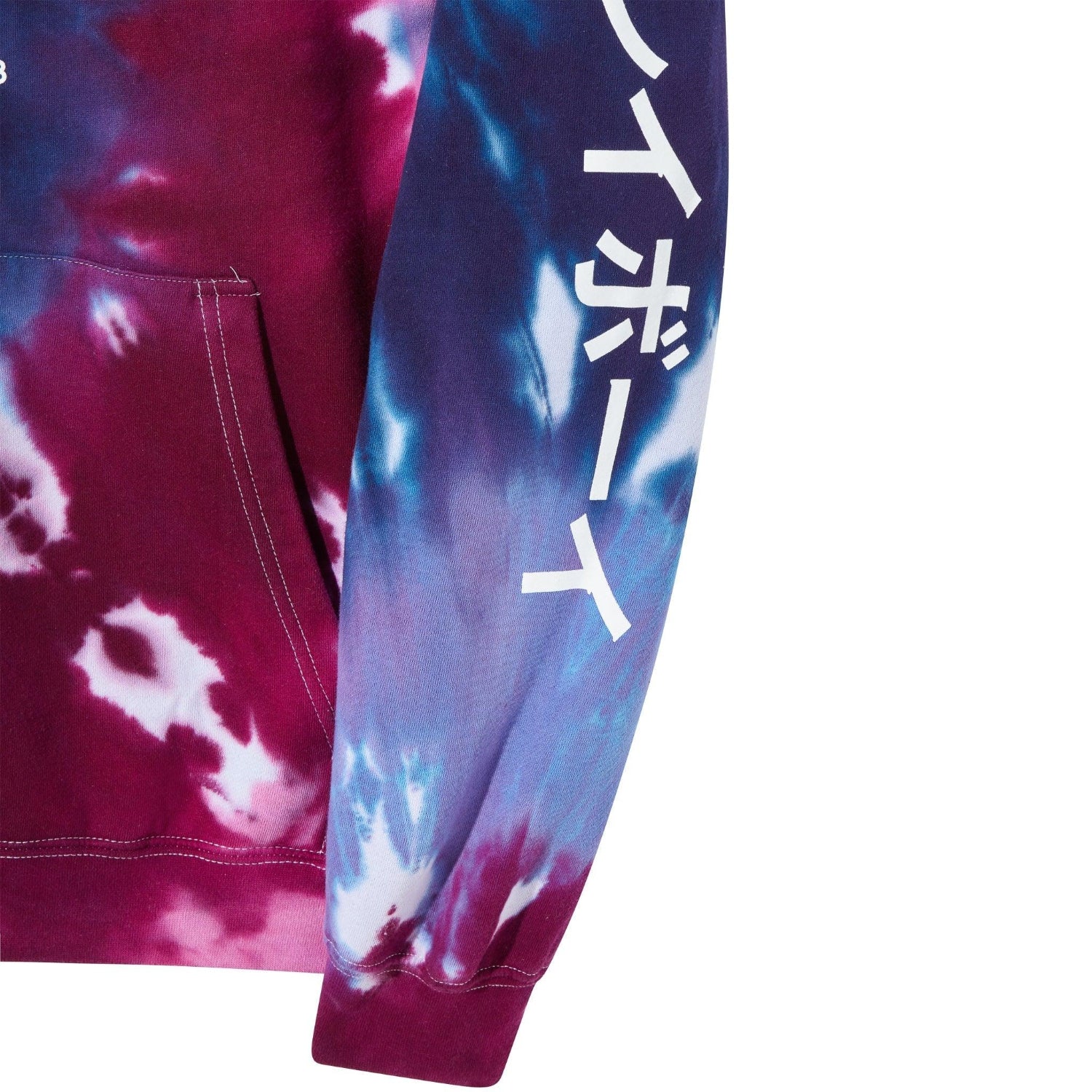 Playboy Ace of Spades felpa cappuccio tie dye viola