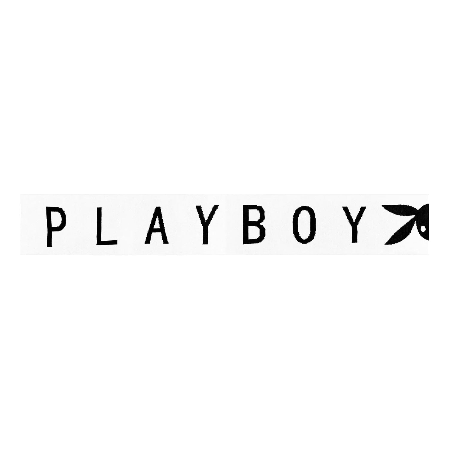 Playboy Knit Logo sciarpa donna nera 240 cm calda