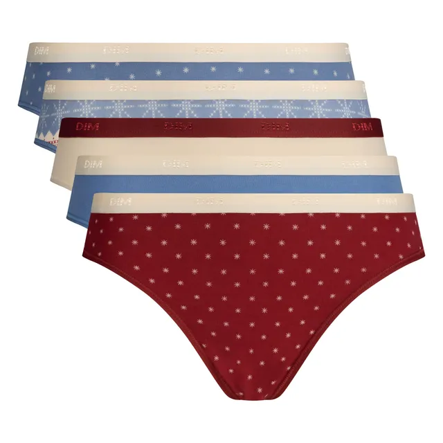 DIM Les Pockets x5 mutandine donna lot delice cafe cotone