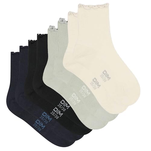 DIM Volant calze donna x2 modale con volant 35-38