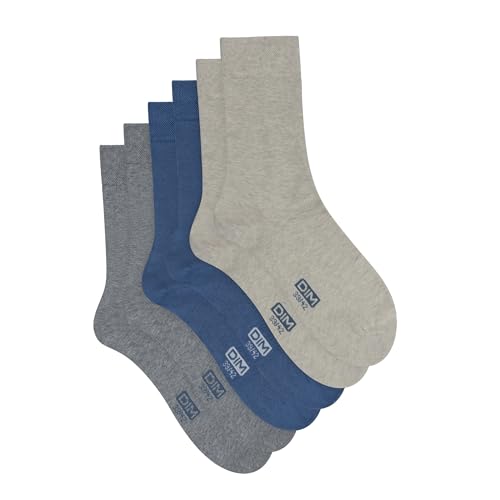 DIM Coton Set 3 Calzini Uomo 43-46 cotone traspirante