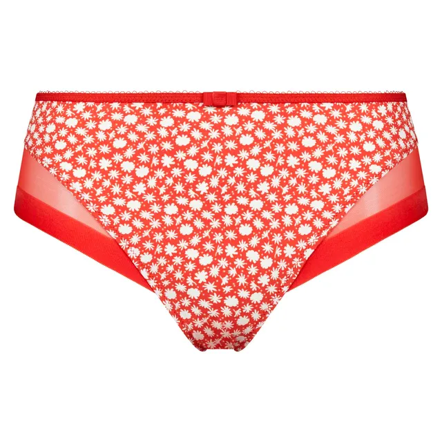DIM Generous Classic slip donna x1 rosso fiori microfibra XS