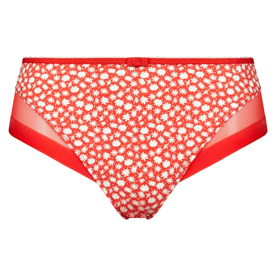 DIM Generous Classic slip donna x1 rosso fiori microfibra XS