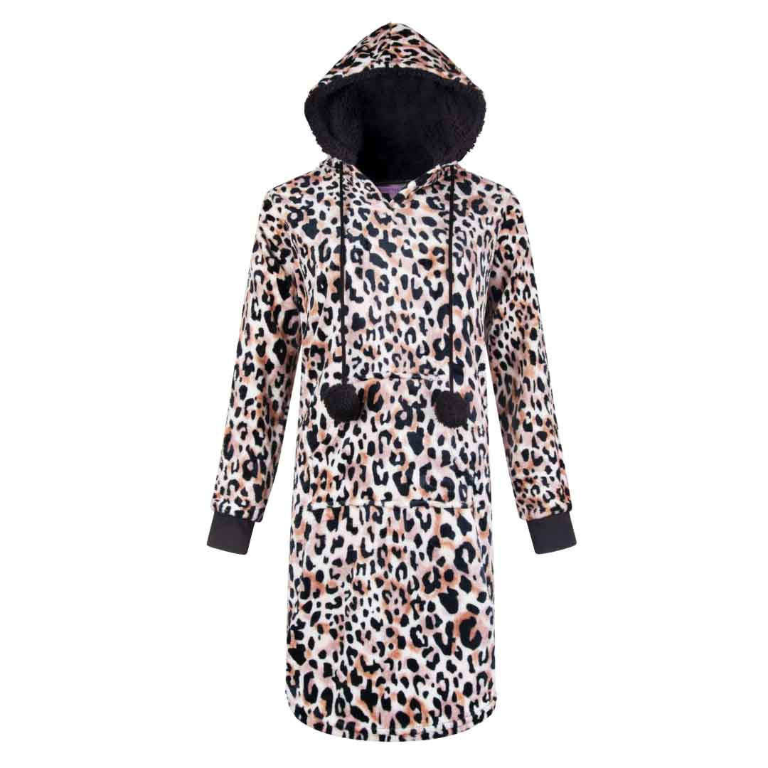 René Rofé Hoodie Fleece camicia notte pile M fantasia aran nera