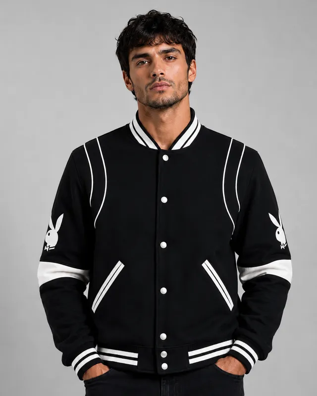 Playboy Gemini giacca nero bianco con bottoni