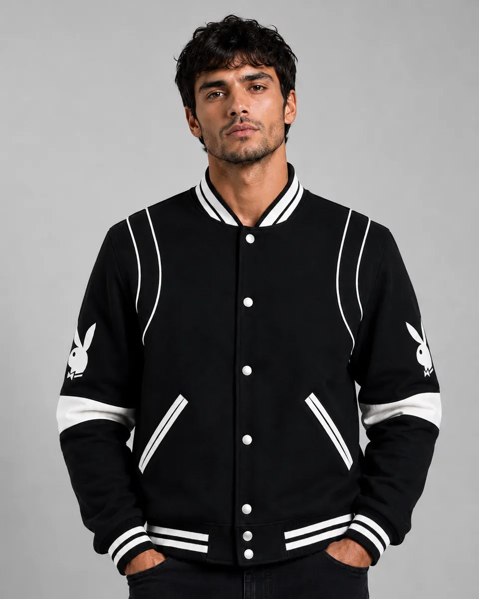 Playboy Gemini giacca nero bianco con bottoni