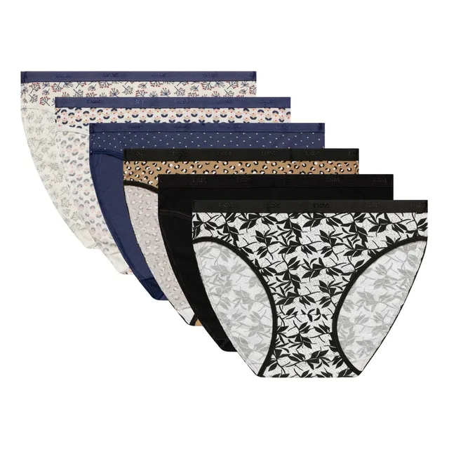 DIM Les Pockets Slip Donna Pacco da 6 Cotone Stretch