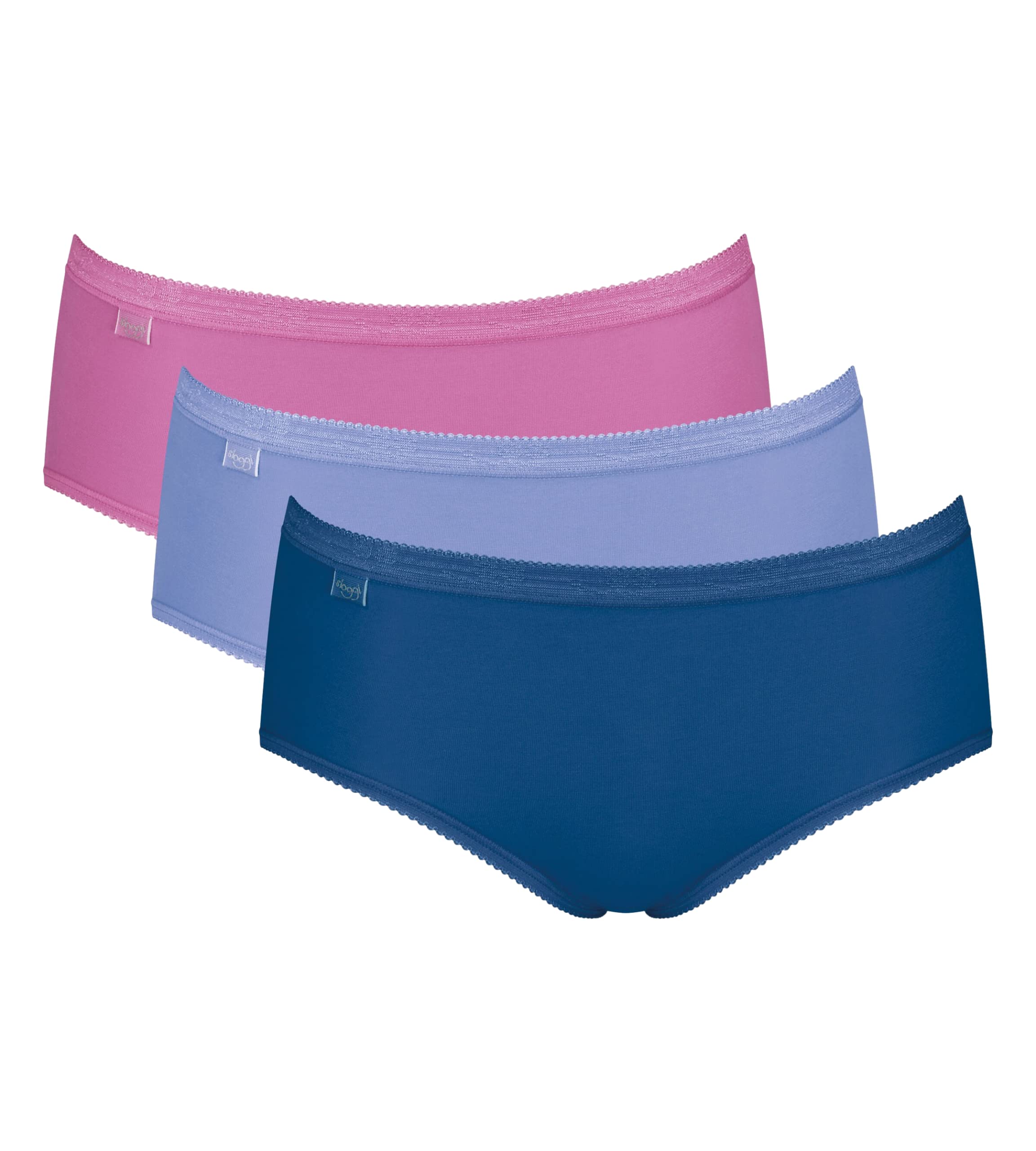 sloggi Basic+ Midi slip donna 3 pezzi cotone elasticizzato