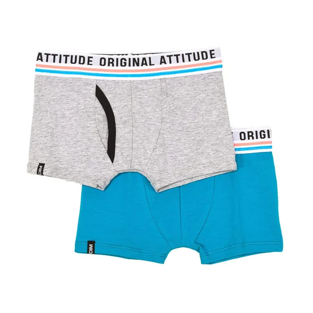 DIM Original boxer ragazzo corto cotone aderente