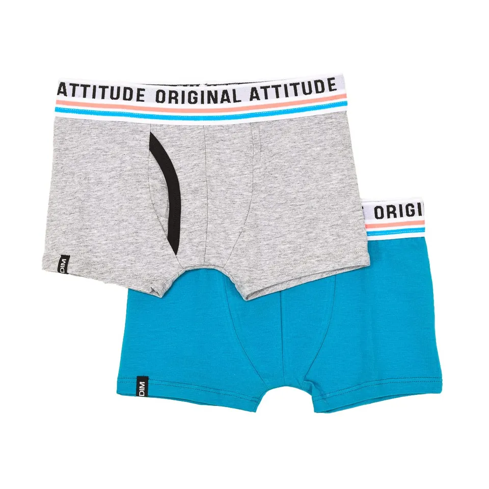 DIM Original boxer ragazzo corto cotone aderente