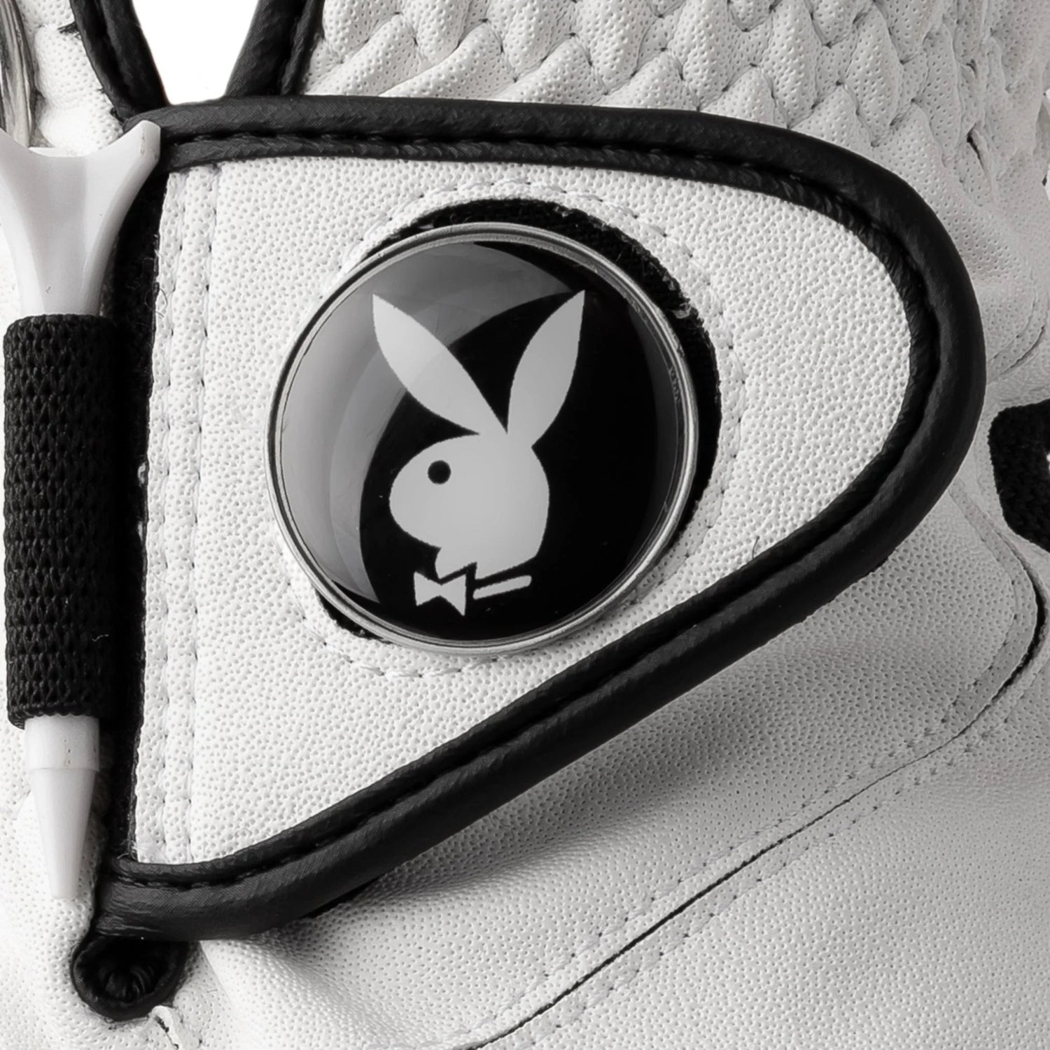 Playboy Golf guanto pelle cabretta bianco touchscreen