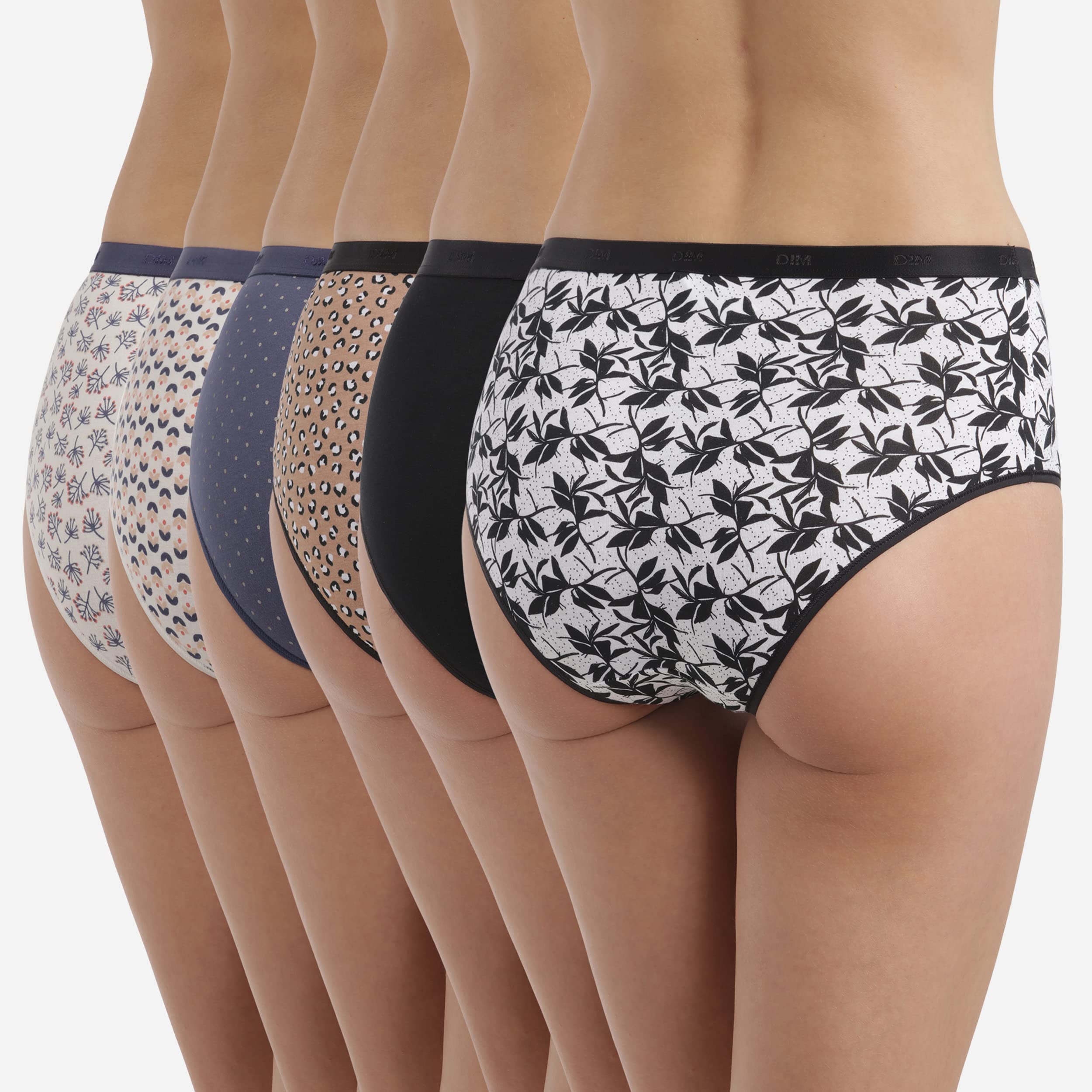 DIM Les Pockets Boxer Donna Cotone (5 Pezzi) Colorati