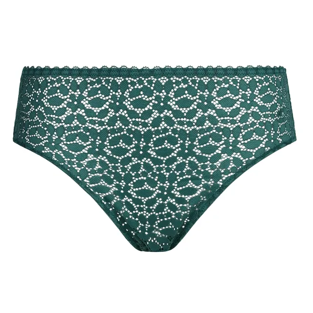 DIM Daily Dentelle slip pizzo S verde smeraldo
