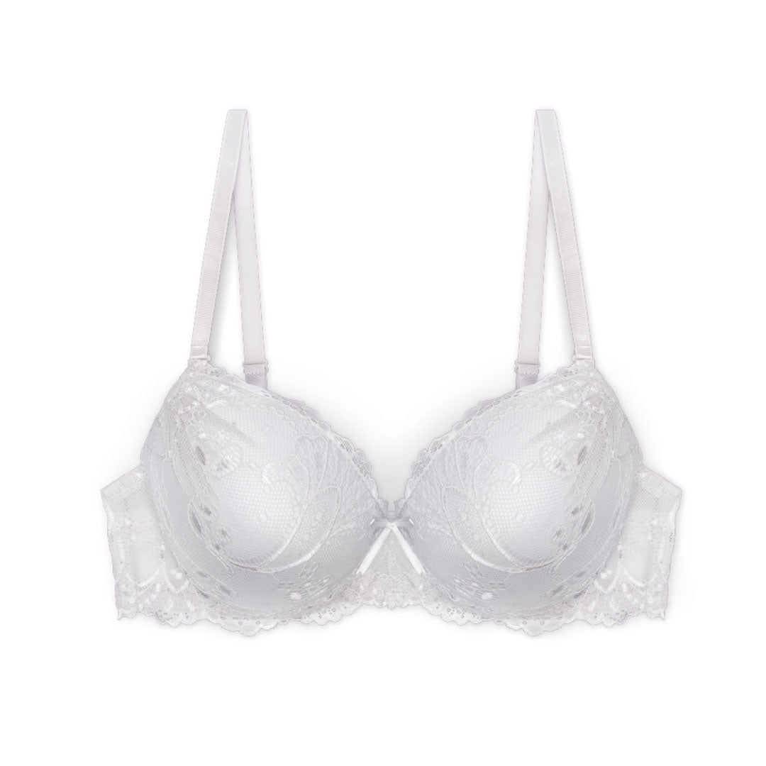 René Rofé Floral Lace Reggiseno Push Up 36B 3 Pezzi