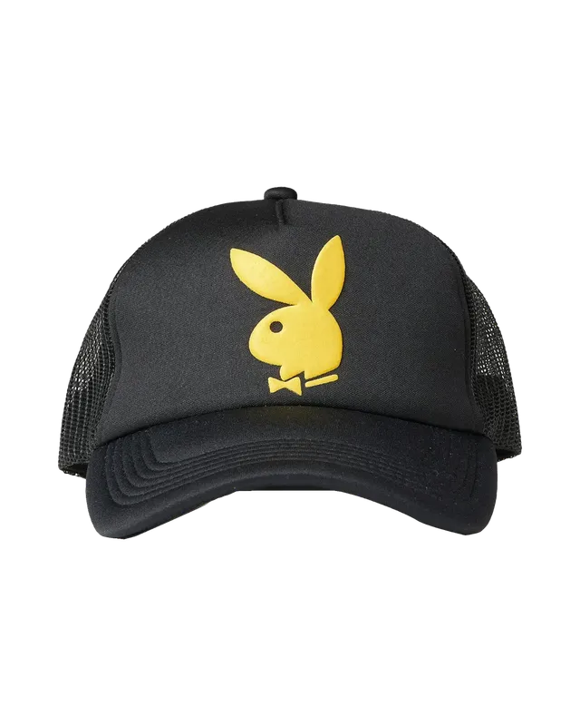 Playboy Pleasures Cappello Trucker Nero Logo Bunny