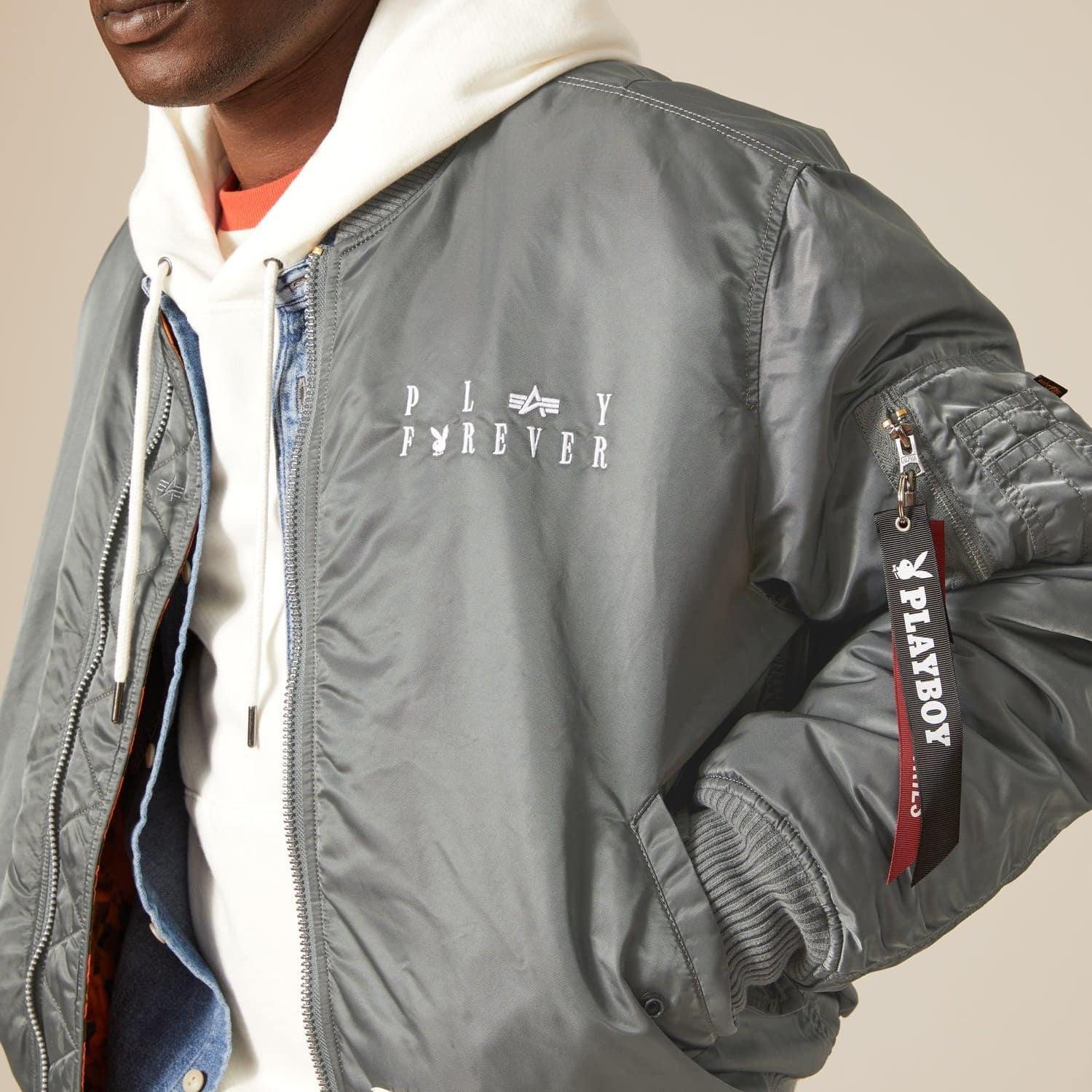 Playboy Alpha Industries giubbotto MA-1 reversibile nylon