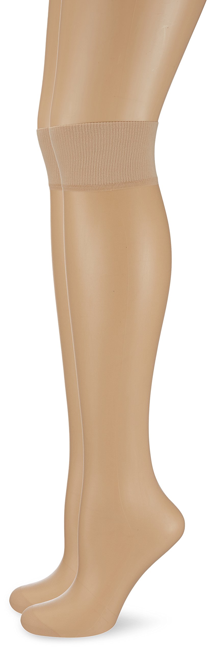 DIM Mes Essentiels Voile gambaletti donna x2 neri trasparenti