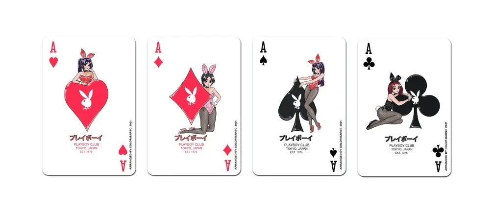 Playboy Ace of Club felpa girocollo bianca cotone