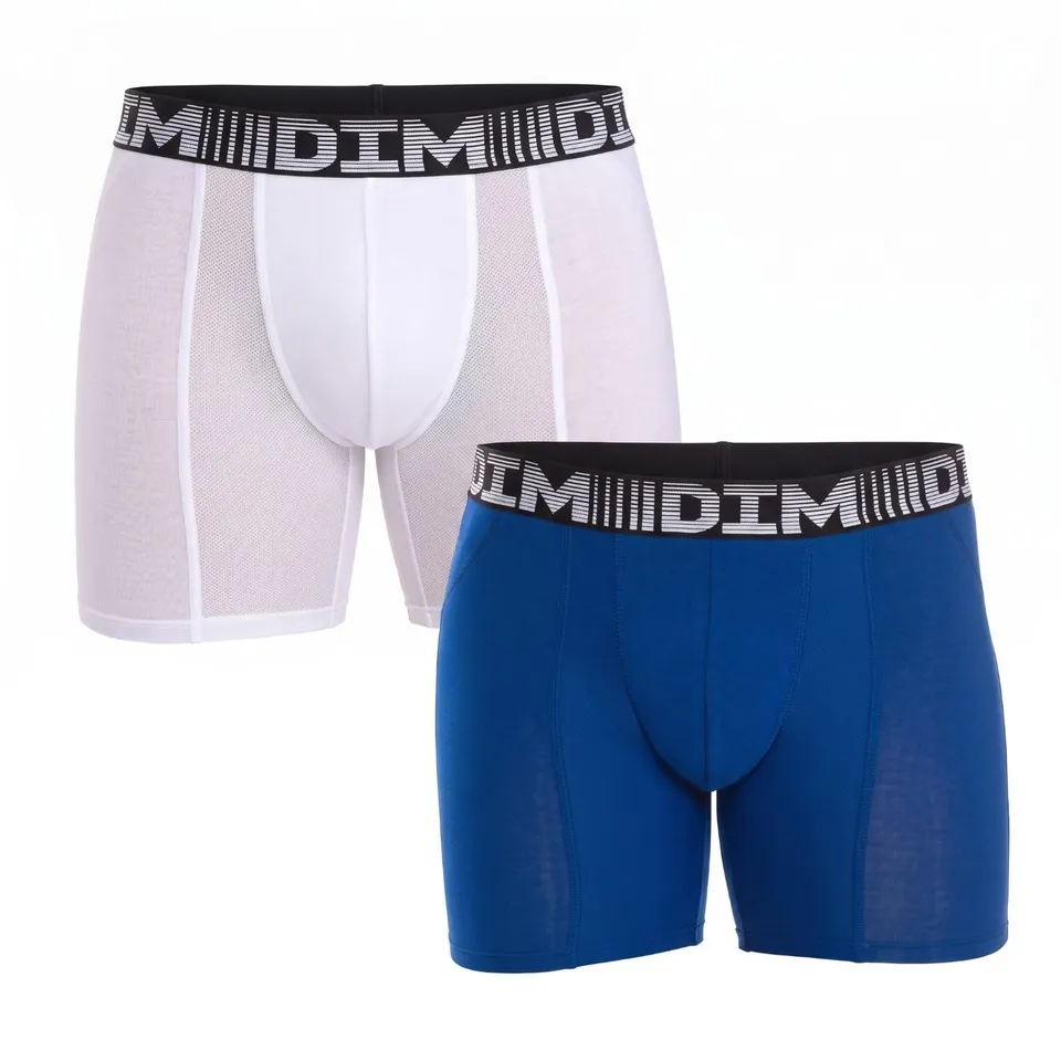 Dim Long 3D Flex Air boxer uomo L blu 2 pezzi