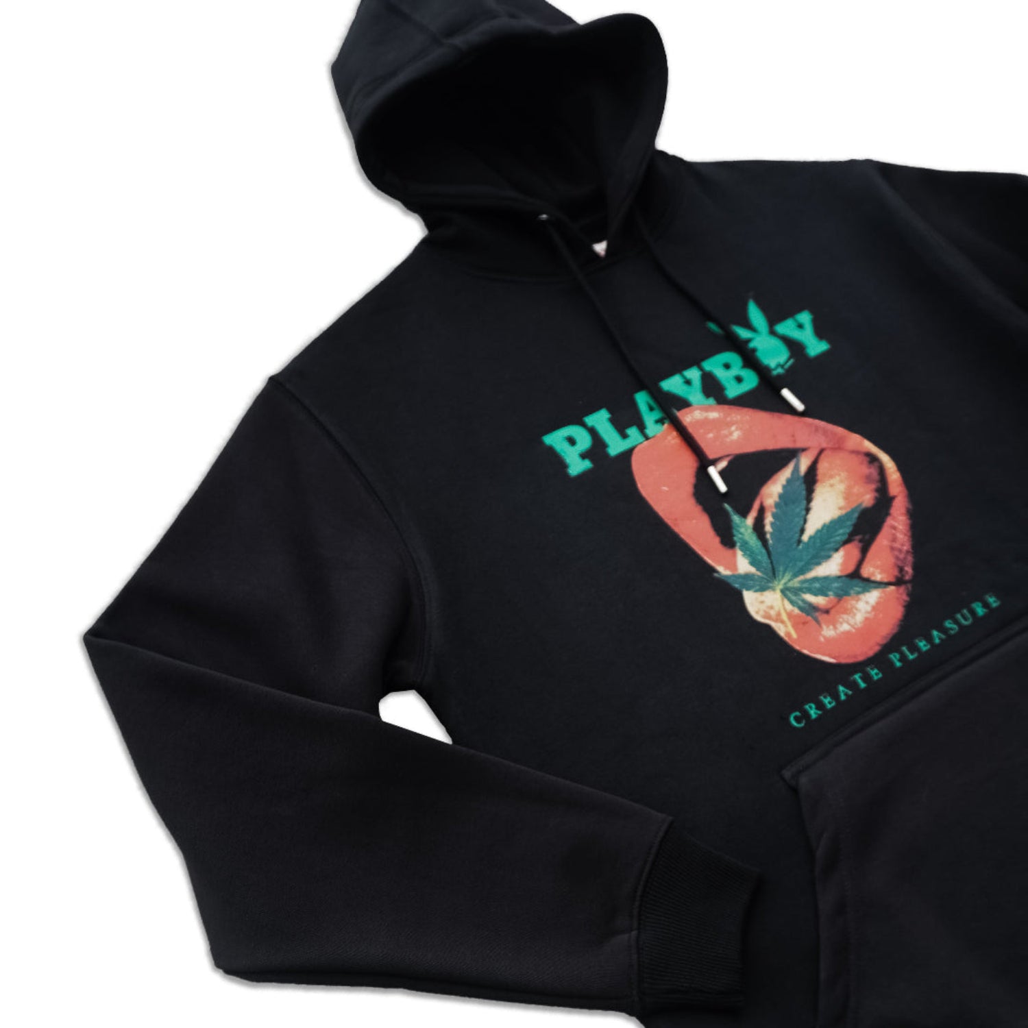 Playboy Create Pleasure felpa cappuccio nera taglia S