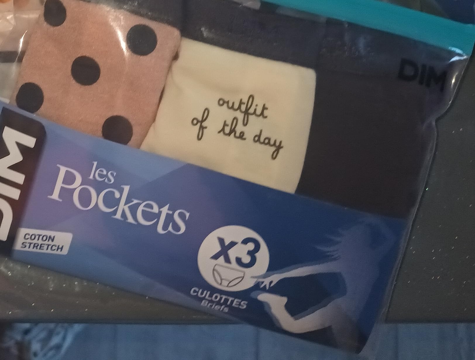 DIM Les Pockets Girl mutandine cotone bambina x3 fantasie