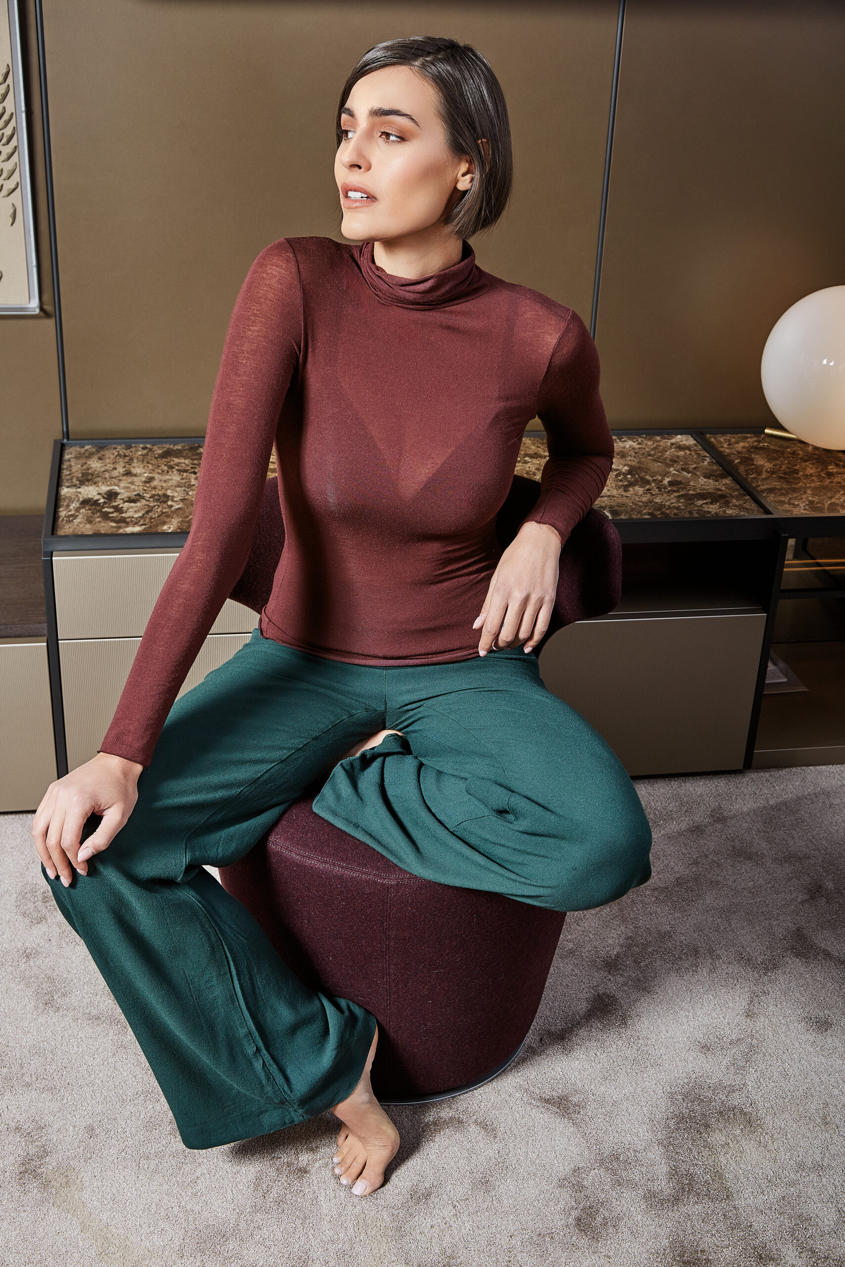 SUBLYME Cashmere Ultralight Dolcevita manica lunga donna