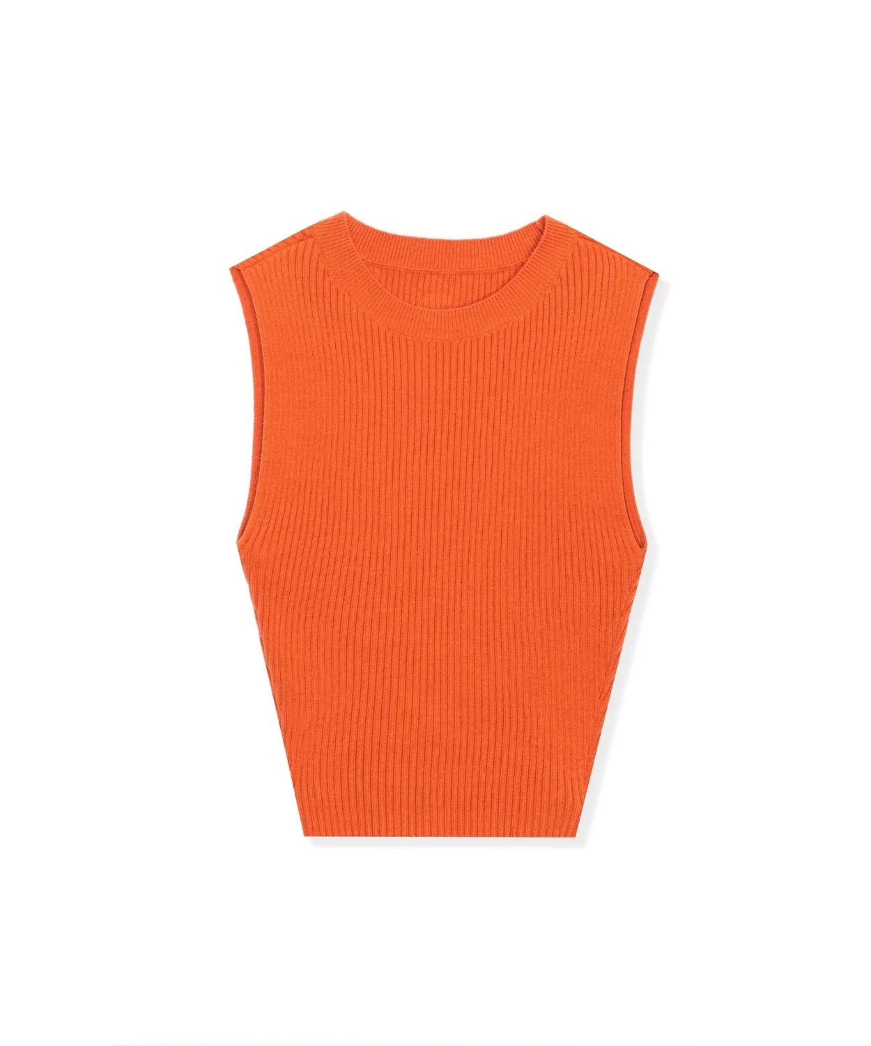 Playboy Cropped Ribbed canotta cropped nera in costina