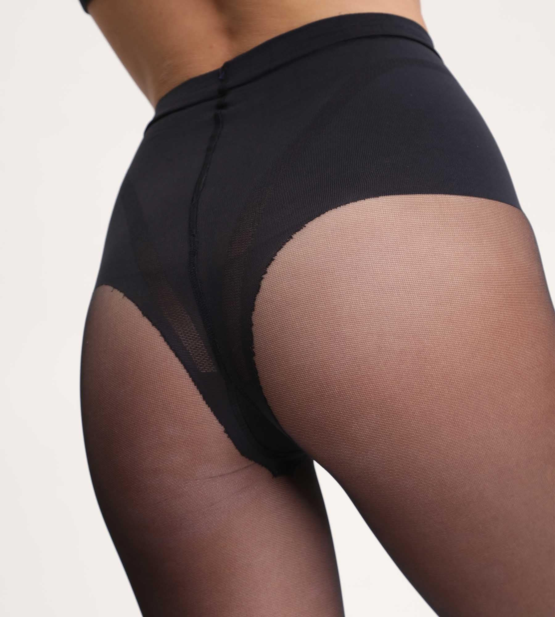 DIM Ventre Piatto 25D Collant Nero x2 modellante