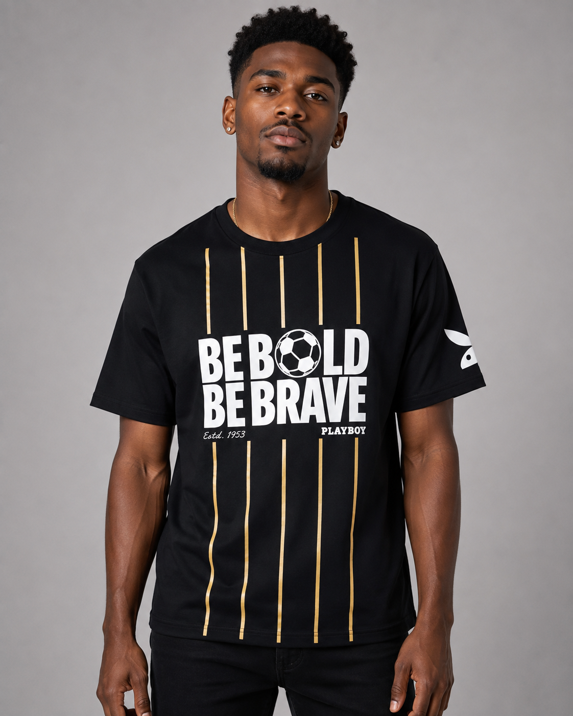 Playboy Be Bold Be Brave Jersey maglia bianca poliestere