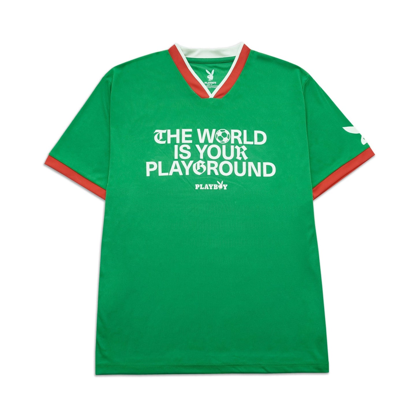Playboy maglia calcio unisex bianca poliestere play