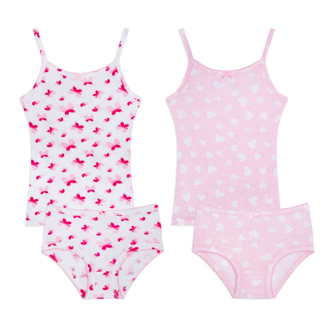 René Rofé 2 Pack canotta e slip bimba cotone tie-dye 2T