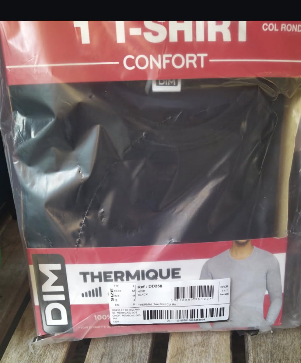 DIM Maglietta Termica Uomo Maniche Lunghe Cotone