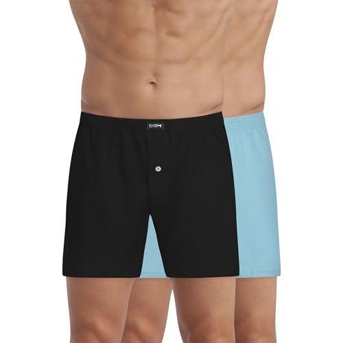 DIM Boxer Uomo Cotone x2 Ampio con Bottoni