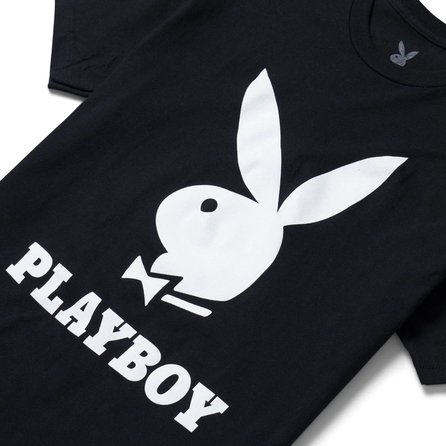 Playboy Logo T-Shirt maglietta cotone bianca