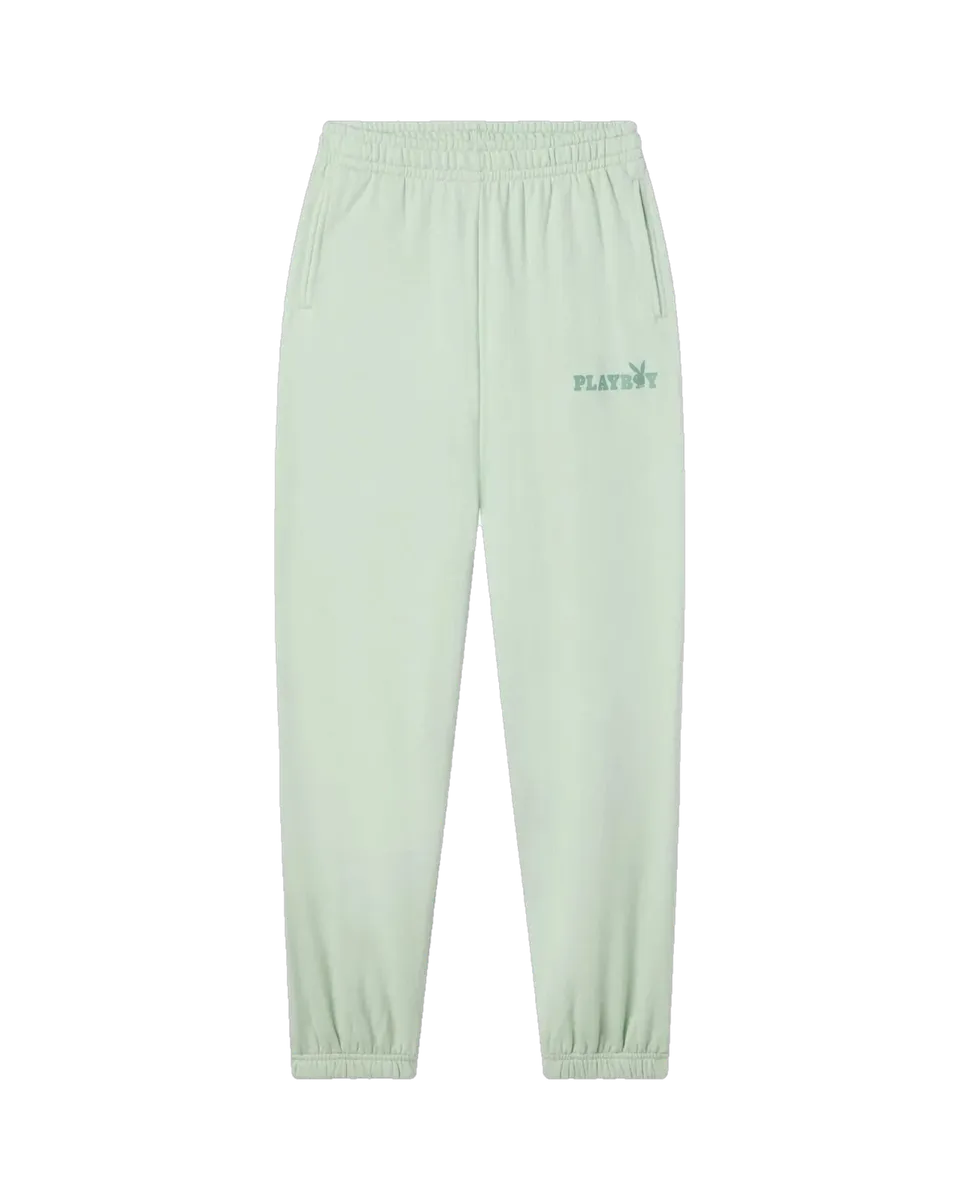 Playboy Classic Boyfriend pantaloni tuta donna verde menta