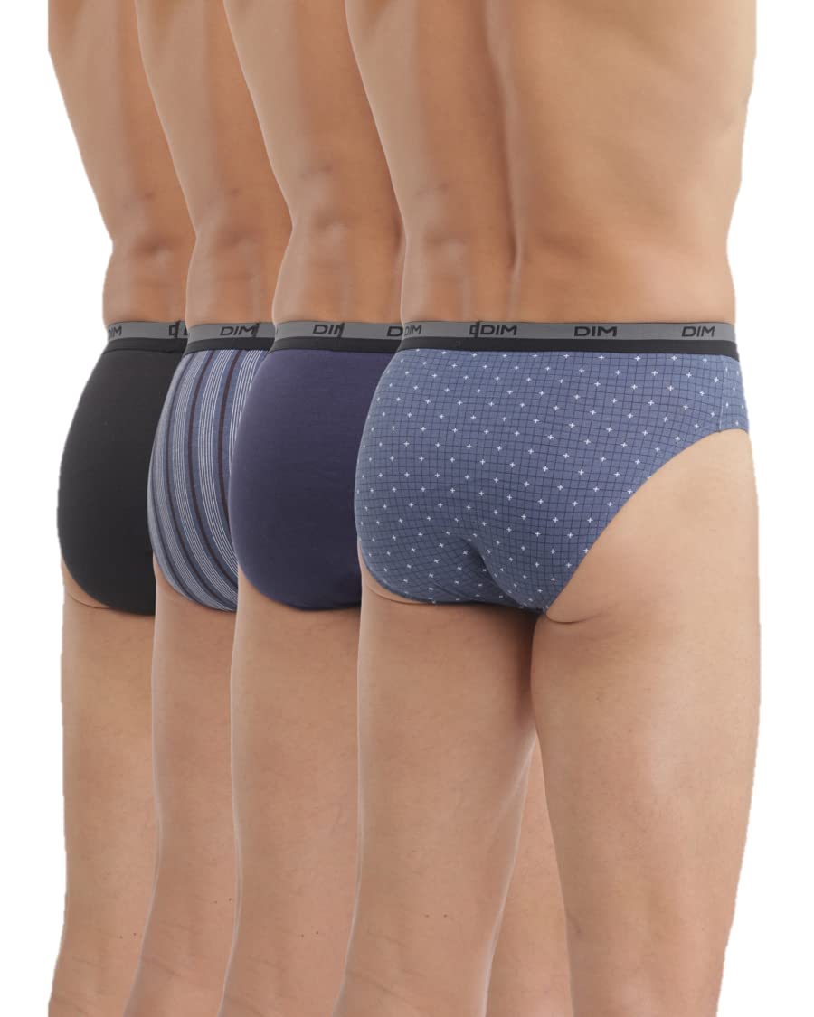 DIM Boxer Slip Uomo Cotone Pacco 4 Taglia M Fantasia