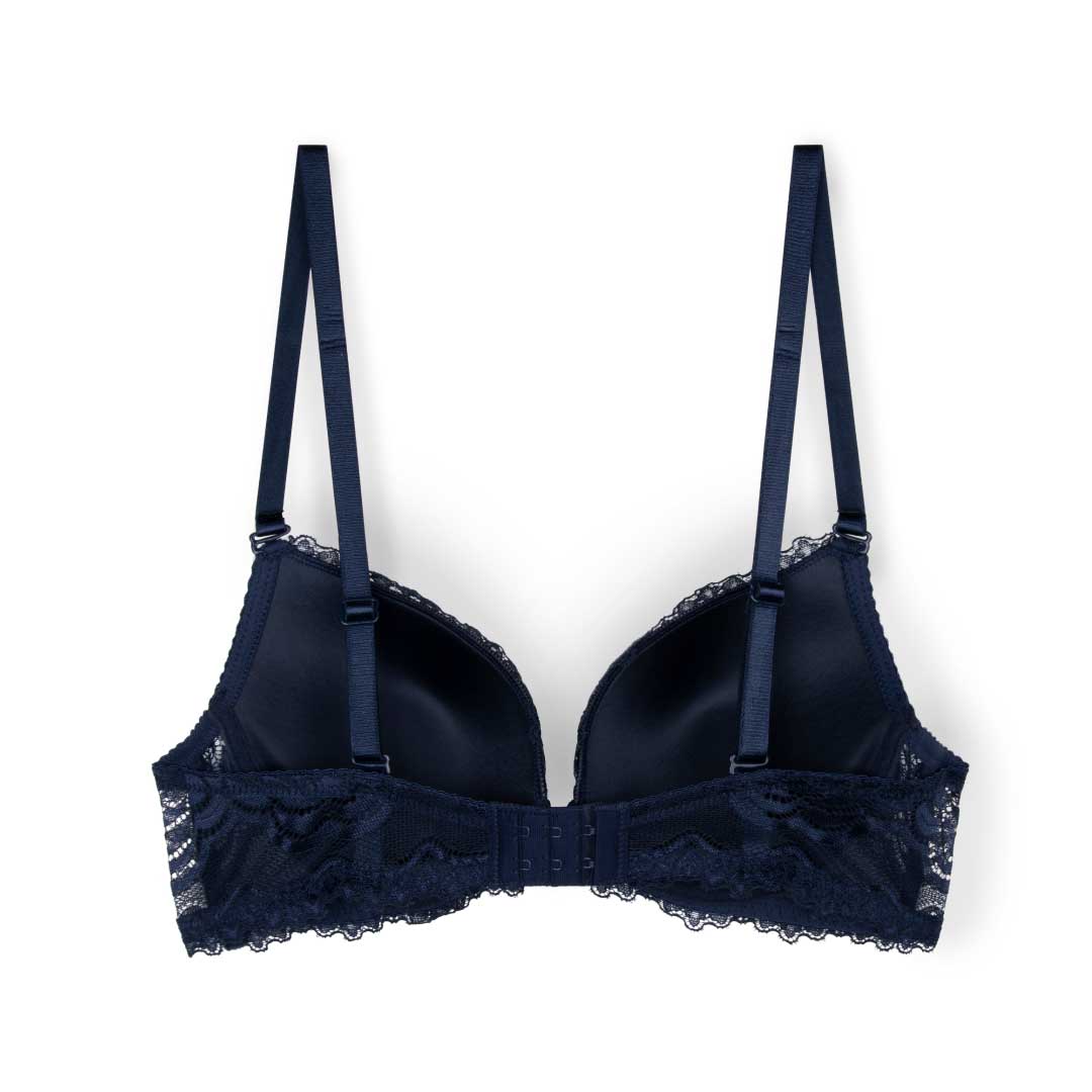René Rofé Marla reggiseno push-up pizzo nero 34B