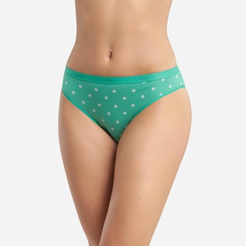 DIM Pockets slip cotone donna x3 blu verde arancio elastico S