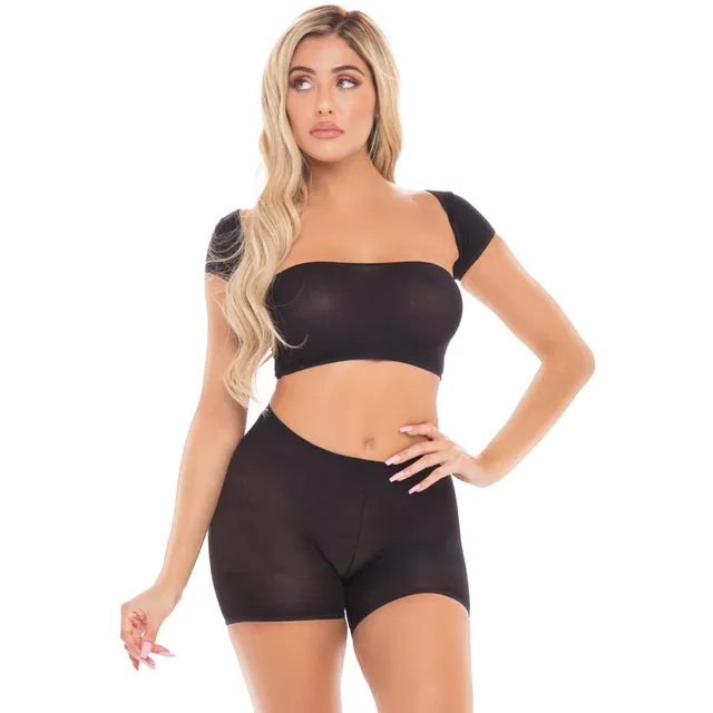 René Rofé On Your Mind completino shorts nero 3 pezzi