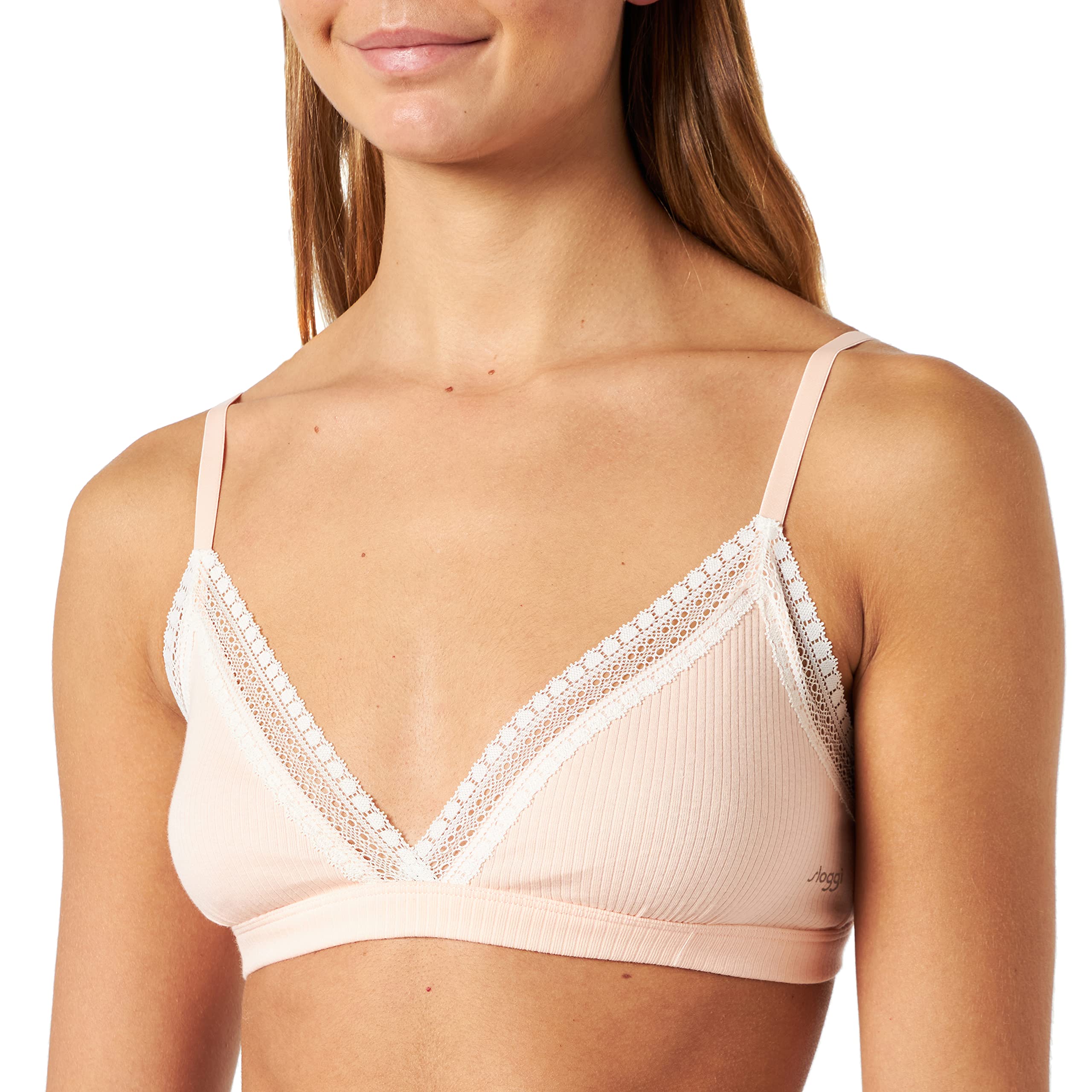 Sloggi GO Ribbed Bralette Reggiseno M a Coste