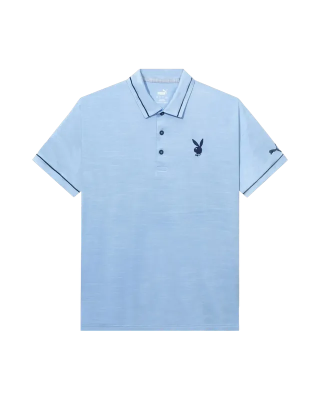Playboy Puma Golf Monarch polo uomo blu elasticizzata