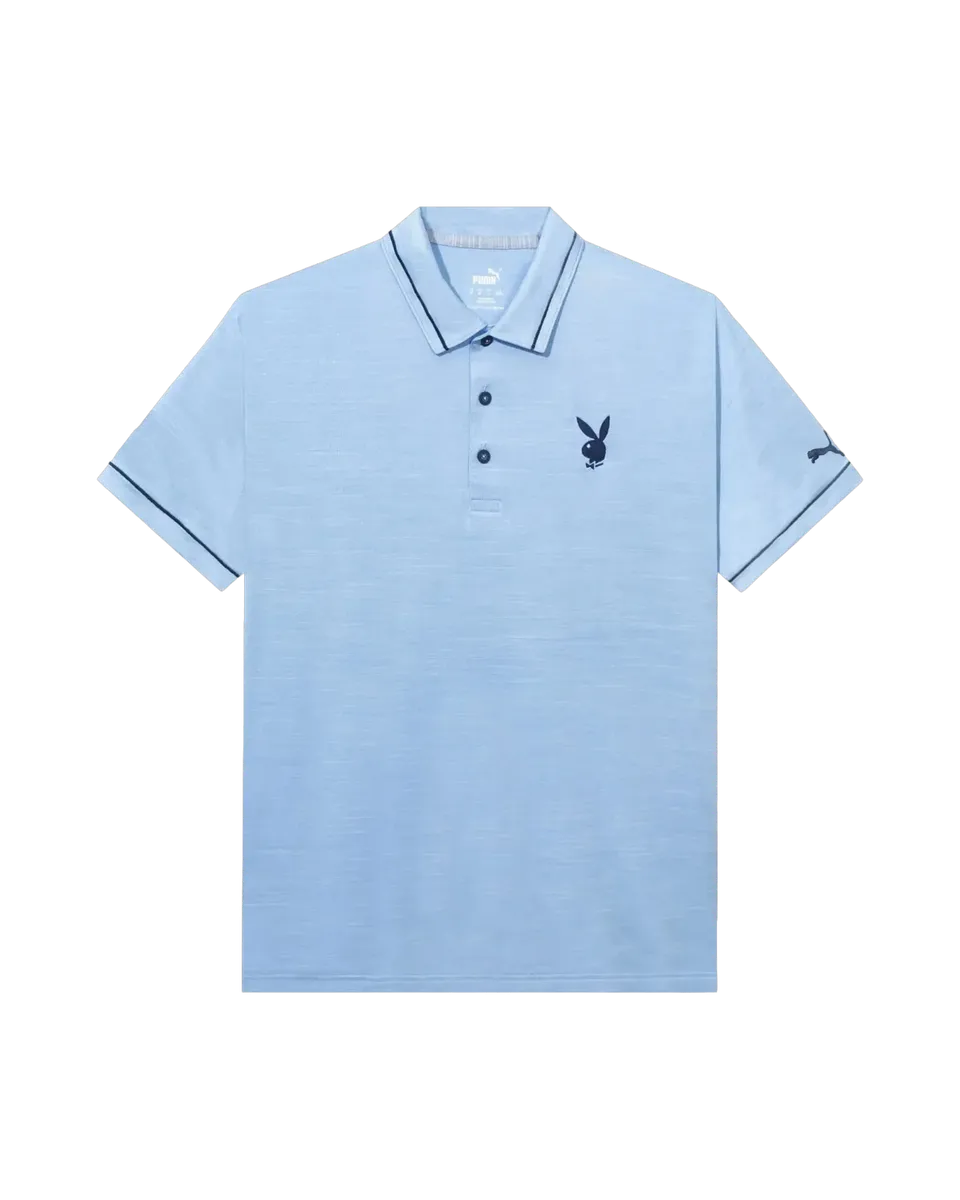 Playboy Puma Golf Monarch polo uomo blu elasticizzata